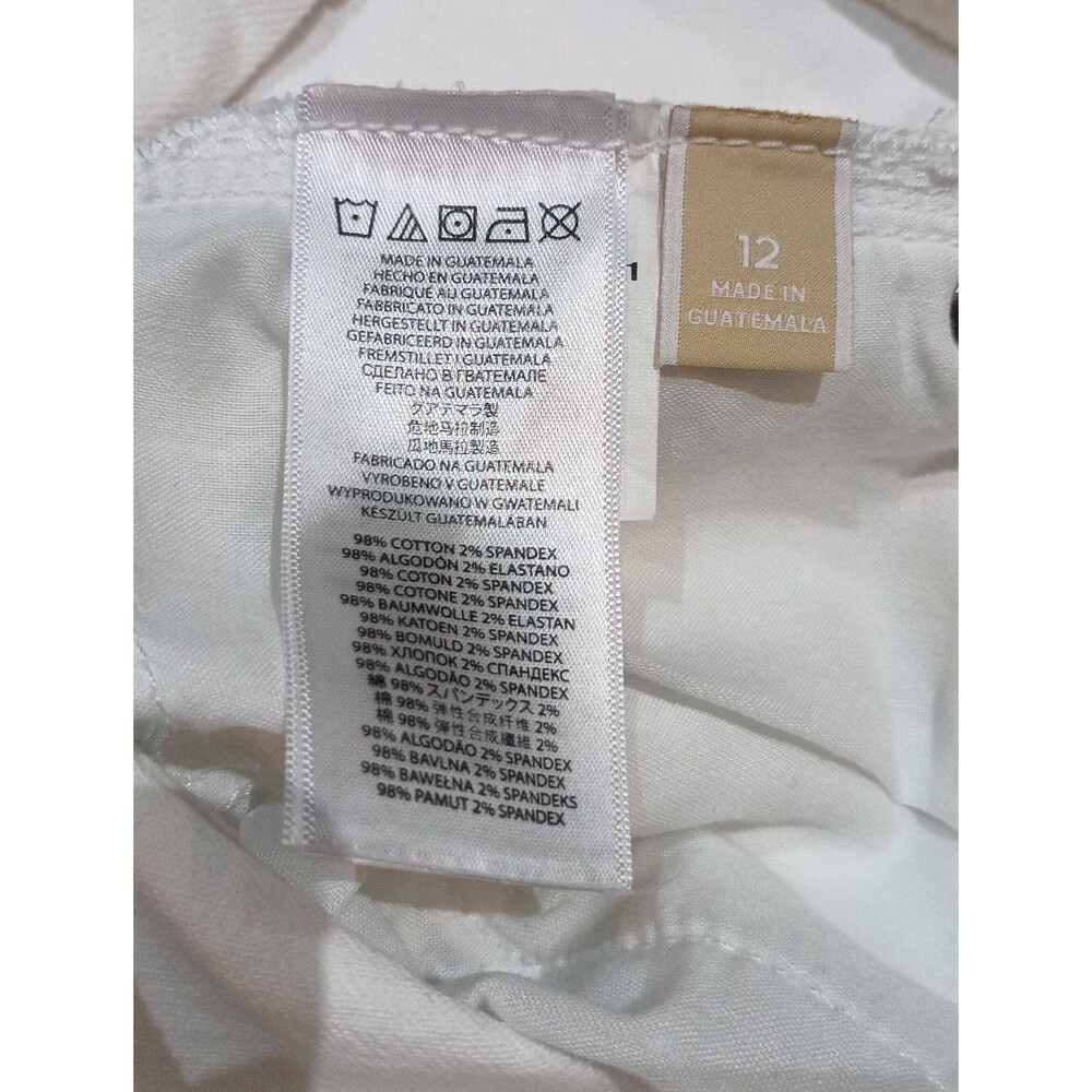 Michael Kors Women's 5 Pockets Skinny‎ White Jeans Size 12 - Picture 7 of 10
